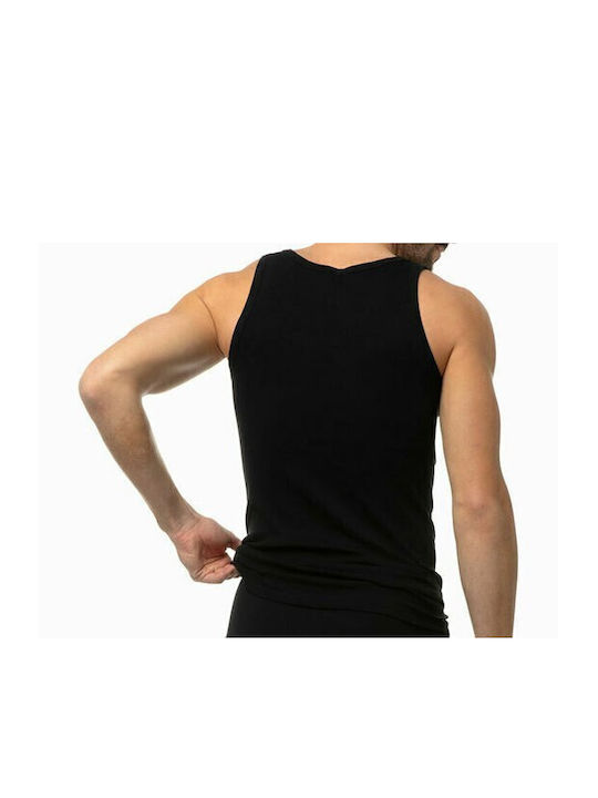 Maax Underwear Men's Sleeveless Undershirt Black