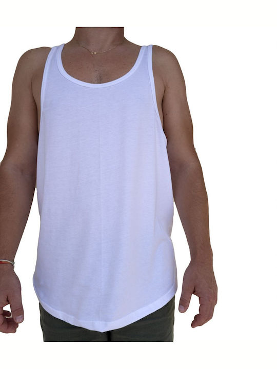 Lord Men's Sleeveless Undershirt White