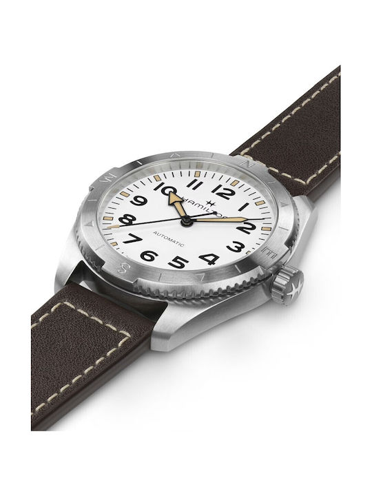 Hamilton Khaki Field Watch Automatic with Brown Leather Strap