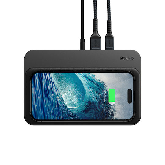 Nomad Ασύρματος Φορτιστής (Qi Pad) και Καλώδιο USB-C 10W Power Delivery Μαύρος (Base)