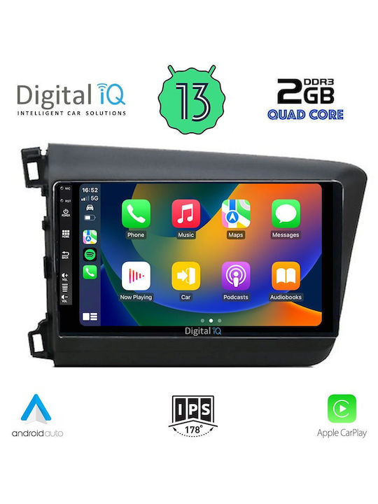 Digital IQ Sistem Audio Auto pentru Honda Civic 2012-2016 (Bluetooth/USB/WiFi/GPS) cu Ecran Tactil 9"