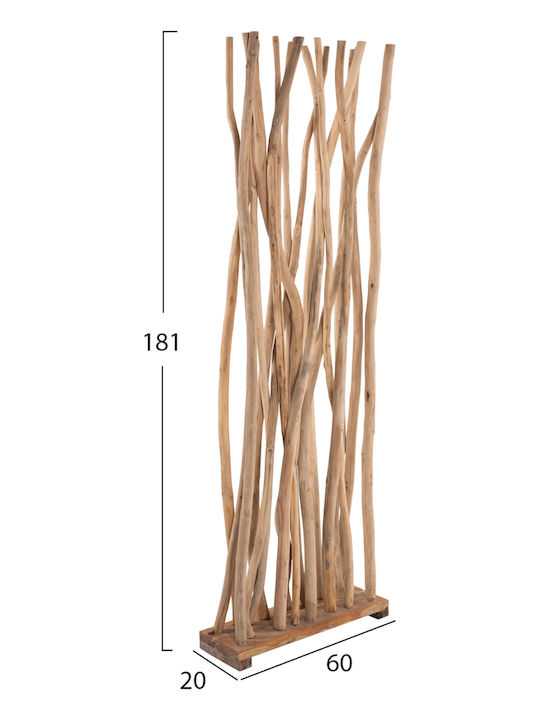 Freebox Decorative Room Divider Wooden 60x181cm