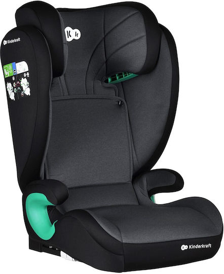 Kinderkraft Junior Fix Baby Car Seat High-back Booster i-Size with Isofix Graphite Black