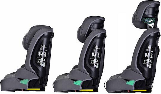 Kinderkraft Safety Fix 2 Детско Столче за Кола i-Размер с Isofix Сив 9-36 кг