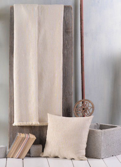 Rythmos Honey Ριχτάρι Πολυθρόνας Δύο 'Οψεων Chenille 180x160εκ. Γκρι-Καφέ