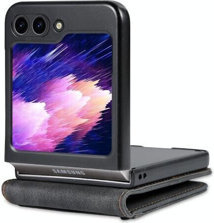 AZNS Umschlag Rückseite Kunststoff Magnetisch Schwarz (Galaxy Z Flip5)