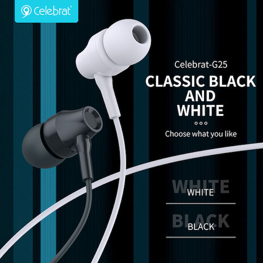 Celebrat G25-BK Handsfree cu două căști cu mufă 3.5mm Negru