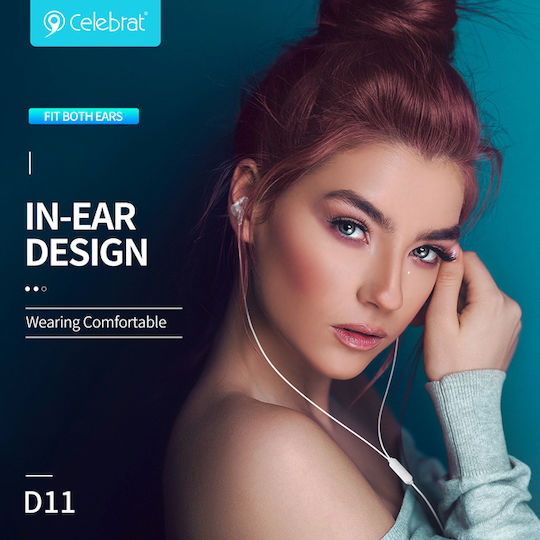 Celebrat D11-BK In-ear Handsfree με Βύσμα 3.5mm Μαύρο