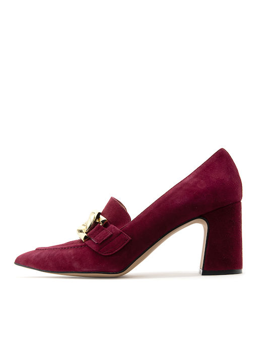 Altramarea Suede Pantofi cu toc Burgundy