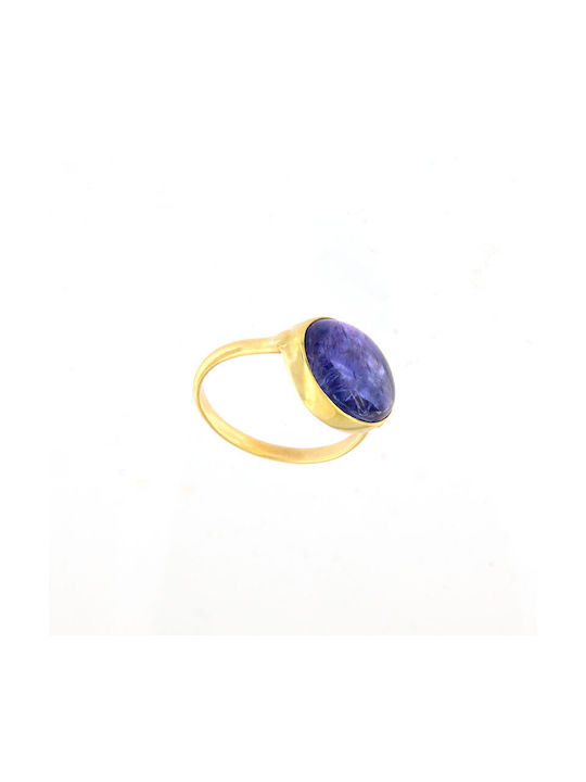 Ios Damen Ring mit Steinen aus Gold 18K