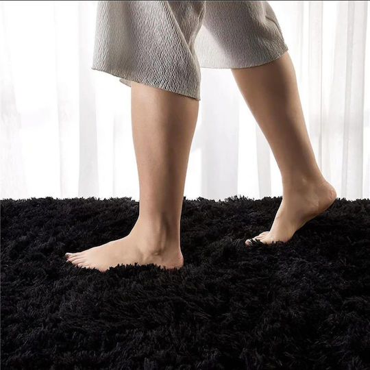 My Home Luxury Χαλί Αντιολισθητικό Shaggy Γούνινο 200x280cm Μαύρο My Home Luxury Χαλί Αντιολισθητικό Shaggy Γούνινο 200x280cm Μαύρο
