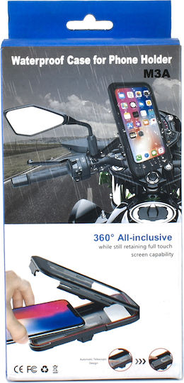 Mount Phone Motorcycle with Waterproof Case for Mirror