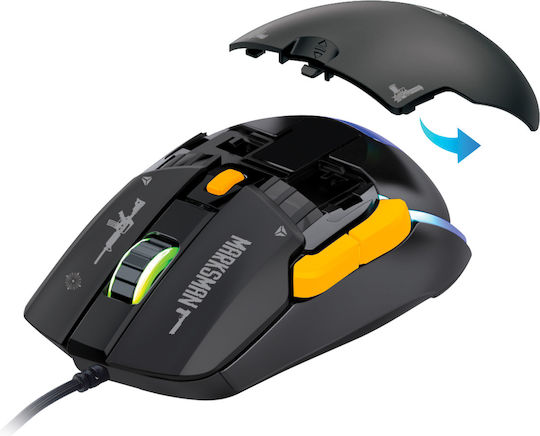 Yenkee Modular YMS 3600 RGB Gaming Ποντίκι 12400 DPI Γκρι