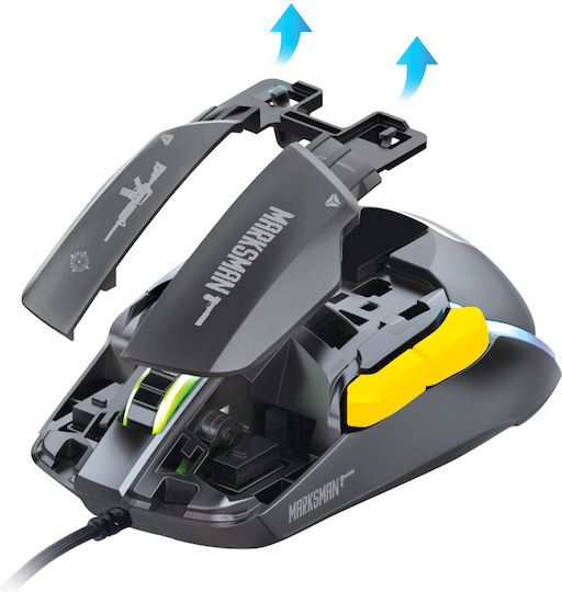 Yenkee Modular YMS 3600 RGB Gaming Ποντίκι 12400 DPI Γκρι