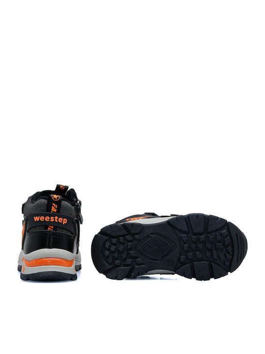 Παιδικά Sneakers High με Σκρατς Μαύρα