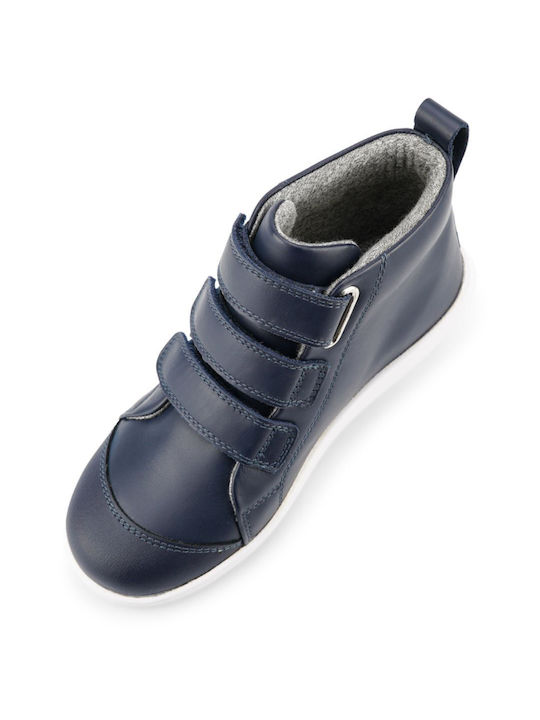 Court Παιδικά Sneakers High με Σκρατς Navy Μπλε