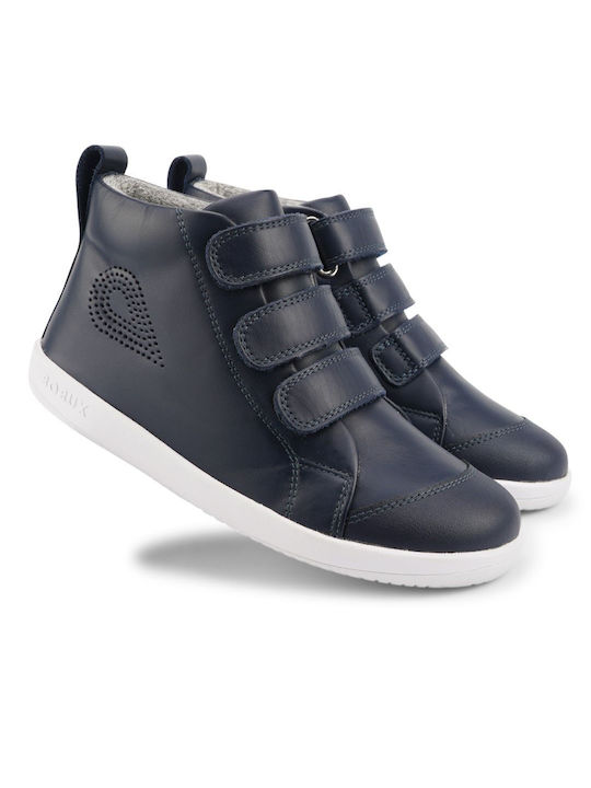 Court Παιδικά Sneakers High με Σκρατς Navy Μπλε