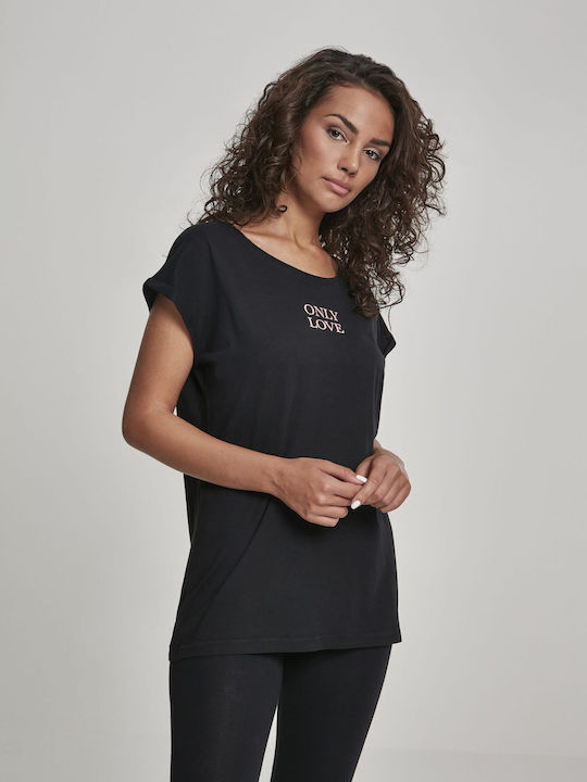 Love Γυναικείο T-shirt Μαύρο