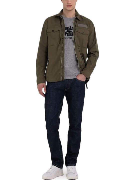 Long Sleeve Khaki Overshirt