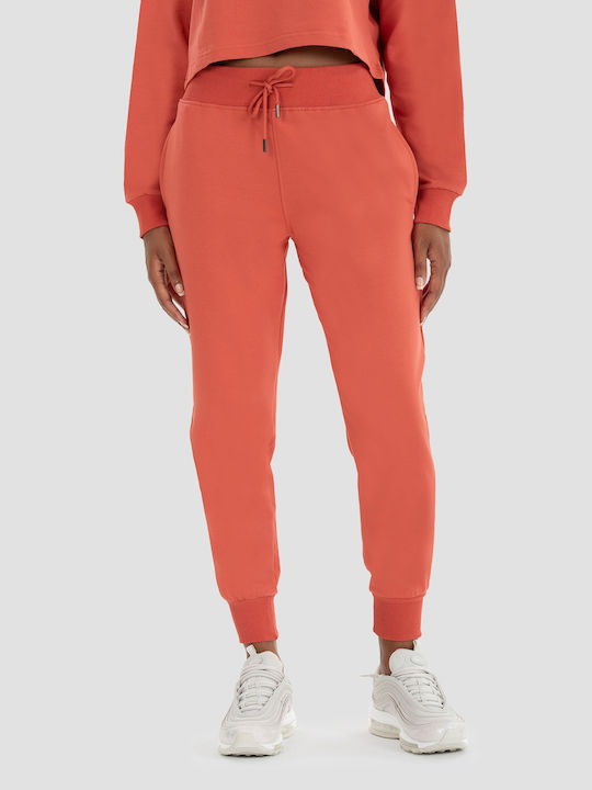 Superstacy Women's High Waist Jogger Sweatpants Orange