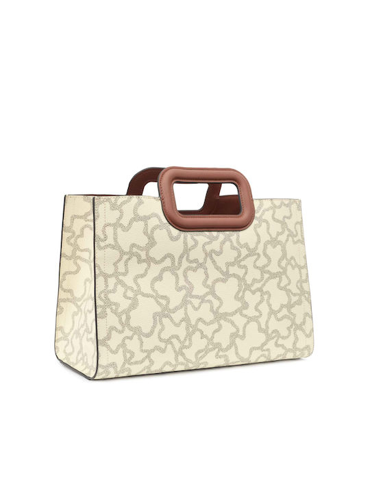 Tous Women's Bag Shopper Shoulder Beige