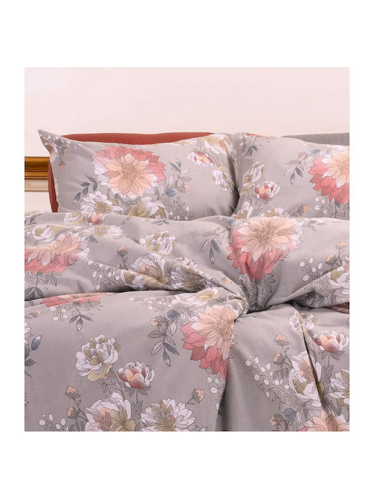 Melinen Lisa Double Flannel Duvet Cover 205x245 Apple