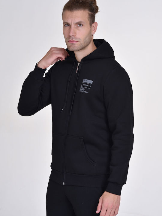 Target Herren Sweatshirt Jacke mit Kapuze Schwarz