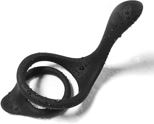 Kinksters Δαχτυλίδι Πέους Σιλικόνης Μαύρο 3129-0036
