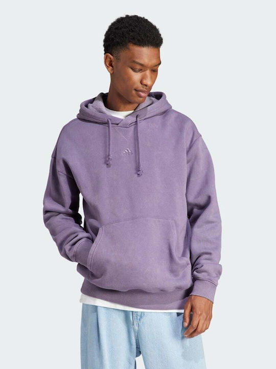Adidas Men's Sweatshirt with Hood Purple