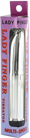 Seven Creations Classic Lady Finger Vibrator Klassisch Vibrator 13cm Silver