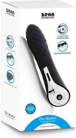 Zenn VIBRATOR Κλασικός Δονητής 20cm Μαύρος