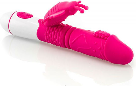 Zenn Feel The Power Δονητής Rabbit Rabbit Vibrator 20cm Ροζ