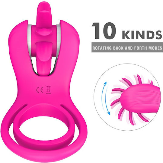 La Lolita Amsterdam Wind Vibrating Pink Cock Ring