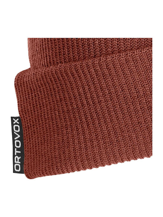 Beanie Unisex Beanie mit Rippstrick in Orange Farbe 68015-23201
