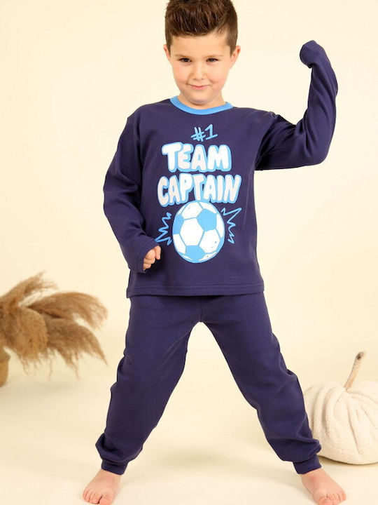 Happy Family Kids' Pajamas Winter Blue