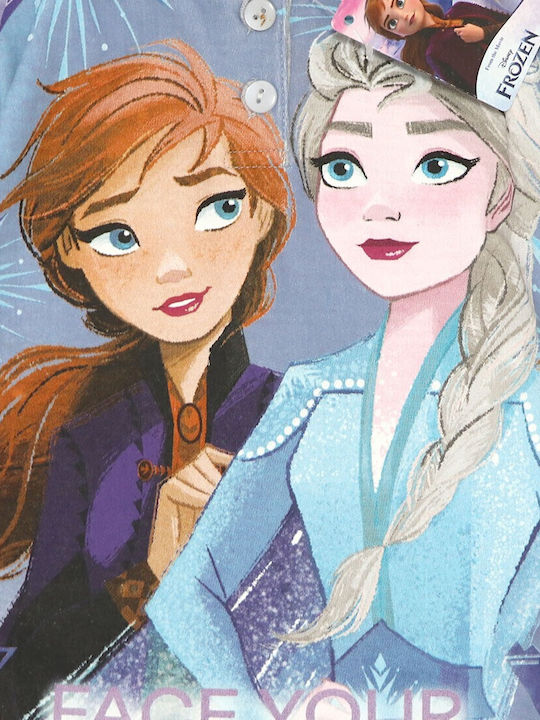 Disney Παιδική Πιτζάμα Χειμωνιάτικη Γκρι Frozen
