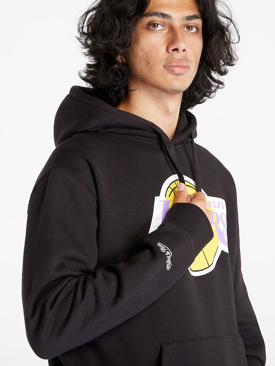 Mitchell & Ness Men's Sweatshirt with Hood Lalblck