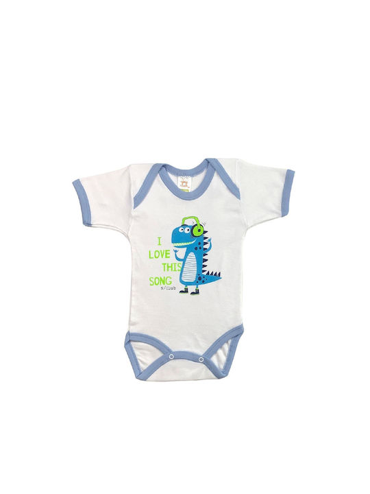 Nina Club Baby Bodysuit Set Short-Sleeved Light Blue