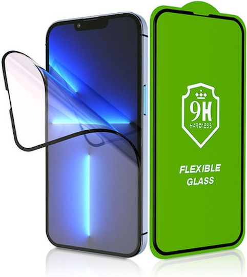 Bestsuit Flexible 5D Full Glue Full Face Tempered Glass Black (iPhone 15 Plus / 16 Plus)