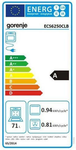 Gorenje Set de electrocasnice Ecs6250clb + Whc63clb