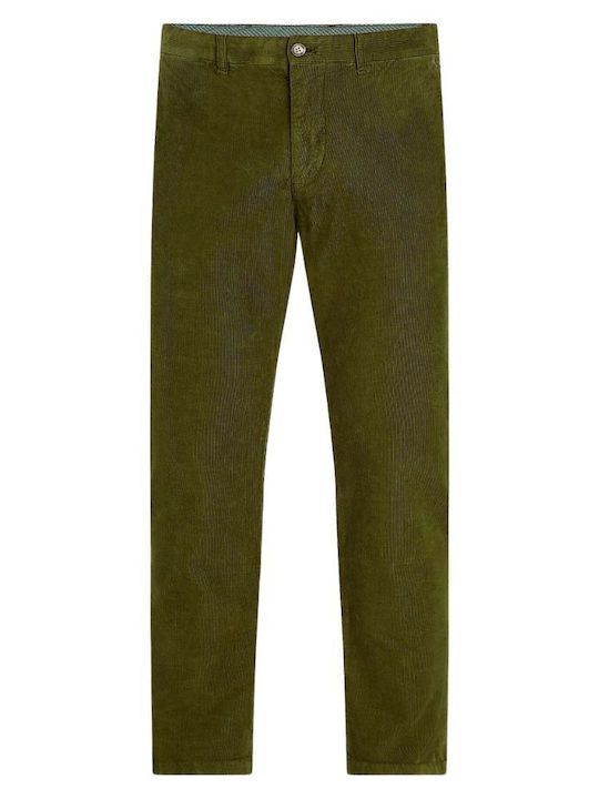 Fit Denton Παντελόνι Chino σε Ίσια Γραμμή Πράσινο