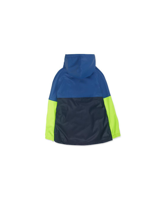 Tuc Tuc Waterproof Kids Trench Coat with Hood Blue