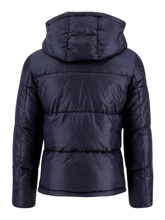 Fynch Hatton Winter Jacket Puffer Navy Blue