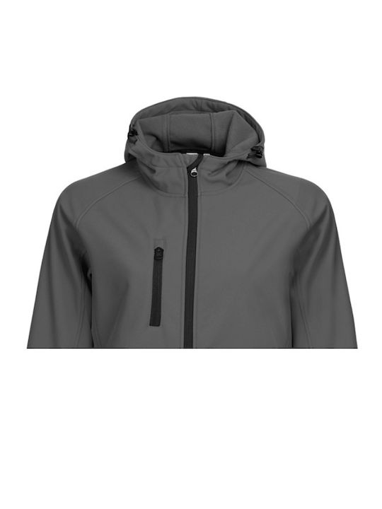 Stenso Geacă de lucru Softshell cu glugă Gri