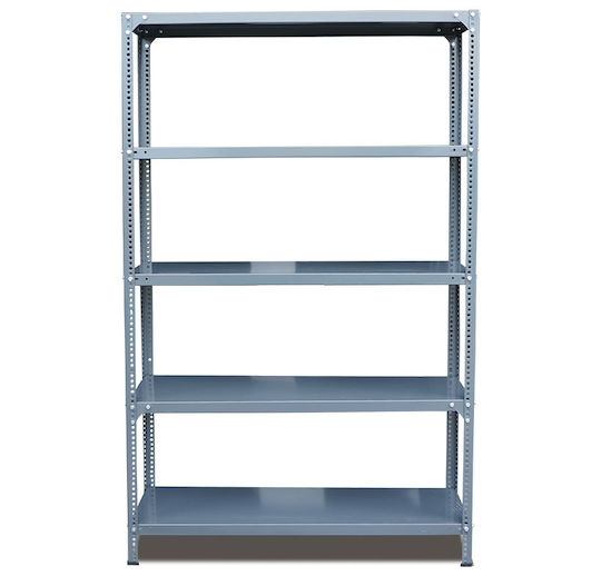 Corner Dexion Galvanized Shelf 93x30x200cm with 5 Shelves Total Load Capacity 500kg