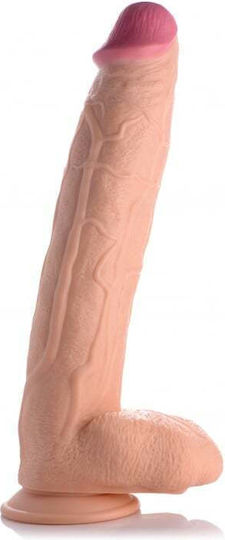 XR Dildo realist cu Testicule și Ventuză Flesh 33cm