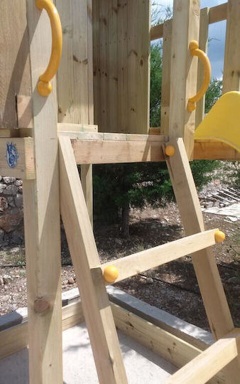Blue Rabbit Ξύλινος Πύργος Παιχνιδιού Beach Hut με Τσουλήθρα Πολύχρωμος για 3+ Ετών