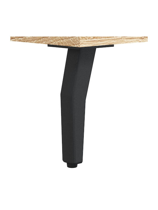 Square Side Table Wooden with Drawers Sonoma Oak 2 Pieces M50xL50xH40cm