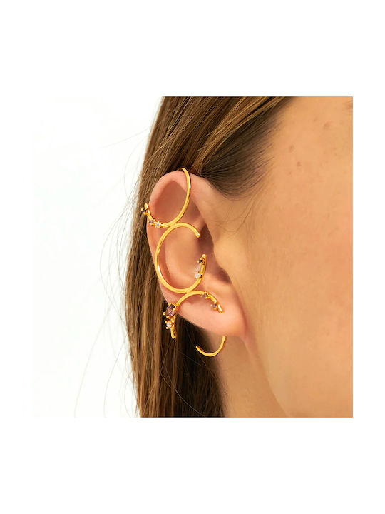 Aleyolé Earrings Ear Cuff made of Silver Gold Plated