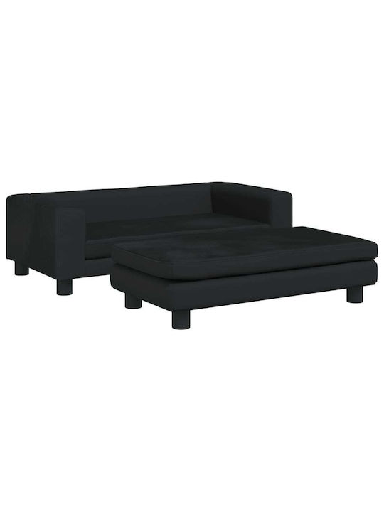 vidaXL Sofa Dog Bed Black 100x50cm.